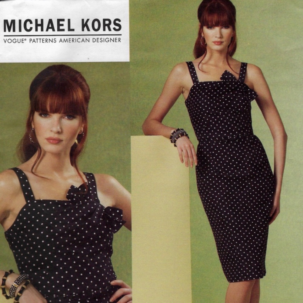 Vogue V1176 Michael Kors Sewing Pattern Dress and Belt Size 16 18 20 22